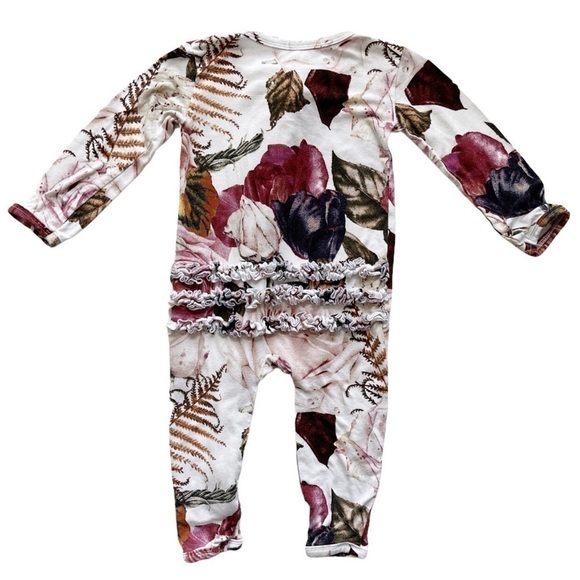 Posh peanut zipper romper Black rose 9/12m - Picture 3 of 7